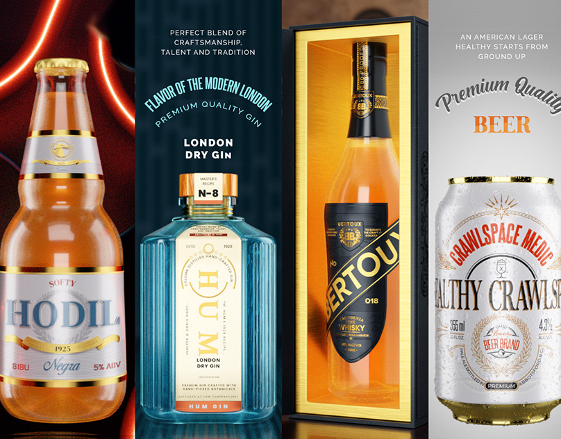 Professional Wine, Whisky, Beer, Vodka Label and Packaging Design