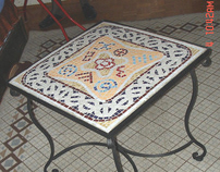 Mosaic coffee tables