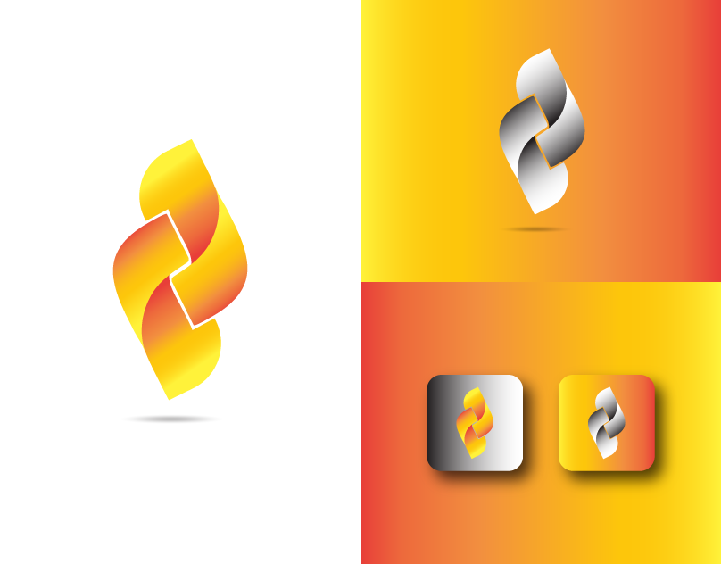 gradient Company Logo and App logo or icon Design