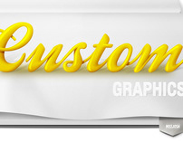 custom graphics - typography