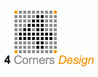 Brand identities created by 4 Corners Design