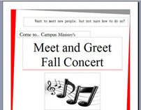 Meet and Greet Concert Flyer
