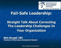 Fail-Safe Leadership: Straight Talk