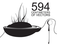594 centimeters of vectors