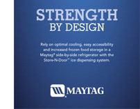 Maytag Side-by-Side Refrigerator Spec Sheet