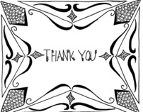 100 Hand-Drawn Thank You Cards