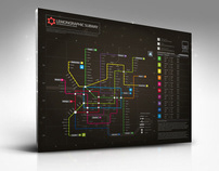 Information graphic // Neon Subway map