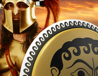 300 Spartans at Thermopylae: Photo Illustration