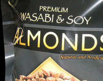 Wasabi Almonds Bag