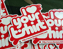 iloveyourtshirt, Stickers