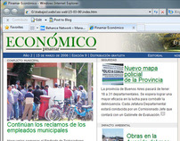 diseño y edición gráfica y web de "Pinamar Económico"