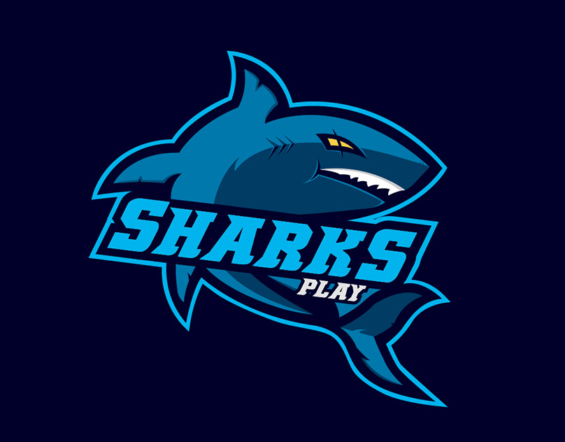 Sharks Play eSports Logos & Mascot Designs.
