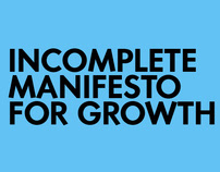 Incomplete Manifesto for Growth