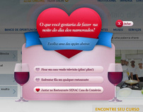 Online digital campaign for Valentine's Day Senac