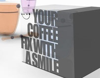 the smiling coffee mug
