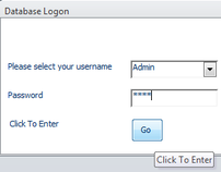Custom Microsoft Access Sign In