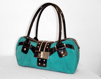Suede Handbag - Fashion Design