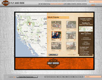 Harley Davidson Fly and Ride Website