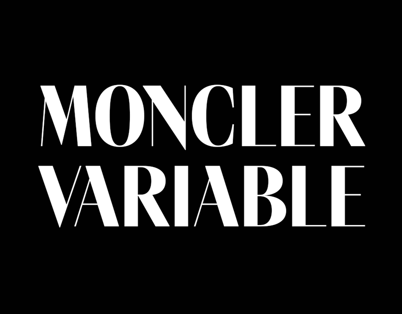 Moncler Variable Typeface