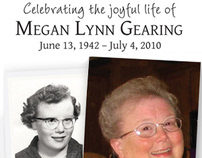 Memorial Folder - Megan Gearing