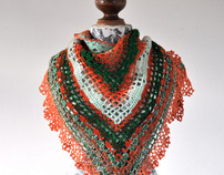 Triangular Crochet Shawl - Vitamin Shawl