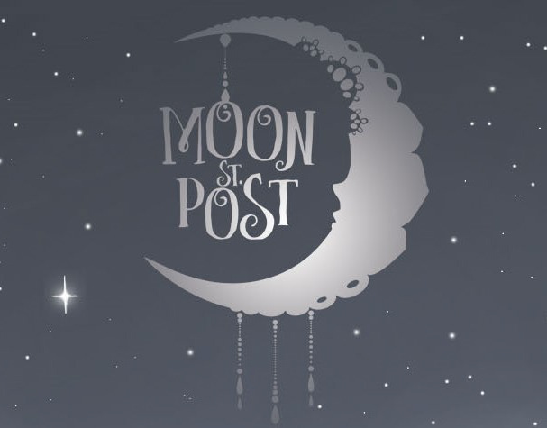 Station post. Moonpost открытки. Moon Post Station. Moonpost Луна открытка. Moon Post Design.