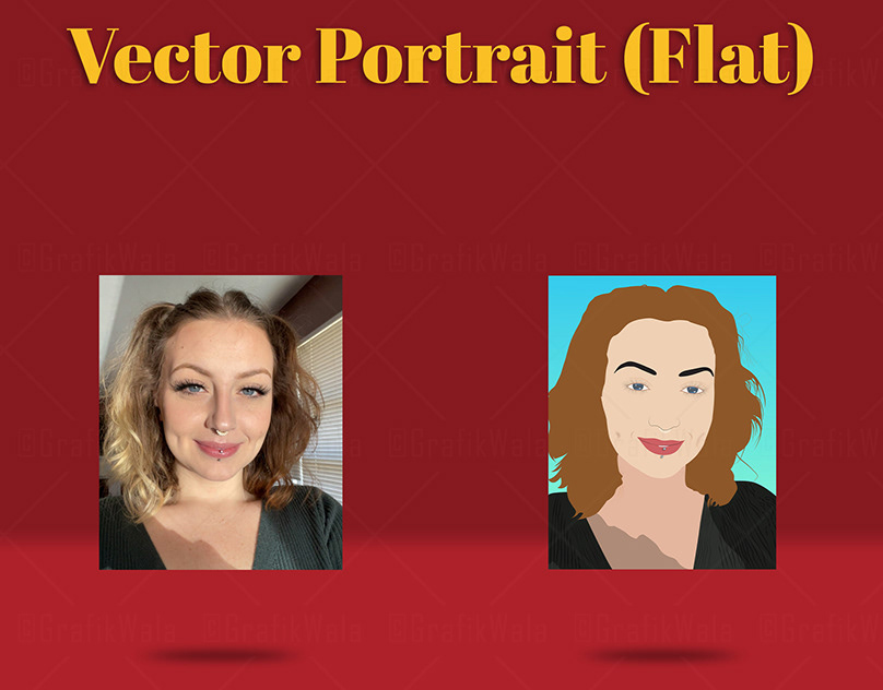 Illustration and Graphic Art, raster to vector / vectorization, and vector portraits