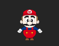 Super Mario Illustrator Design
