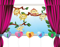 Character Game - 5 little monkeys