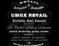 UMGX Retail Brand Development Typogrpaphy Showcase