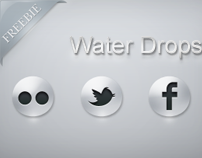 FREE Water Drop Social iCons