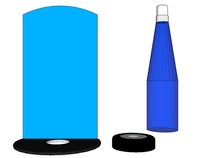 Water Bottle Display SketchUp