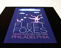 Fleet Foxes Concert Poster