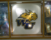 Large Painted Sign - Webster University Athletics Logo