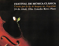 AFICHES // FESTIVAL DE MUSICA CLASICA GREENPACE Focuda