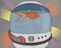 Galactic Fishbowl gig poster