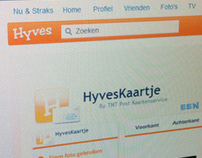 Hyves Redesign greetingcard application
