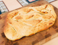 Slashed Cheese and Chilli Flatbread