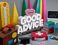 HSBC Good Advice 'Cardboard illustrations'