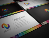 Reality corporate business card