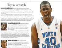 College basketball preview pages