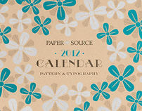 2012 Wall Calendar for Paper Source