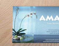 Amara Restaurant - Business card Design