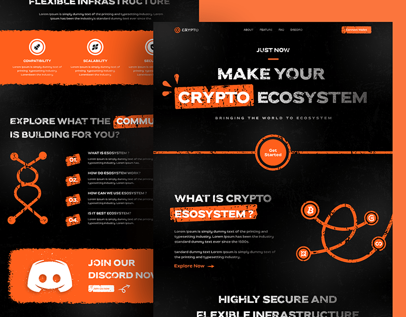 Crypto Landing Page Design