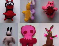 Assorted commercial plush toys