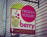 tisberry Frozen Yogurt Signage