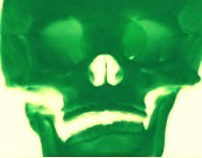 Green Toxic Skull -Edição e manipulação das imagens