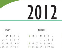 Calendar Design - Hourglass