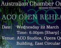 Australian Chamber Orchestra invitation