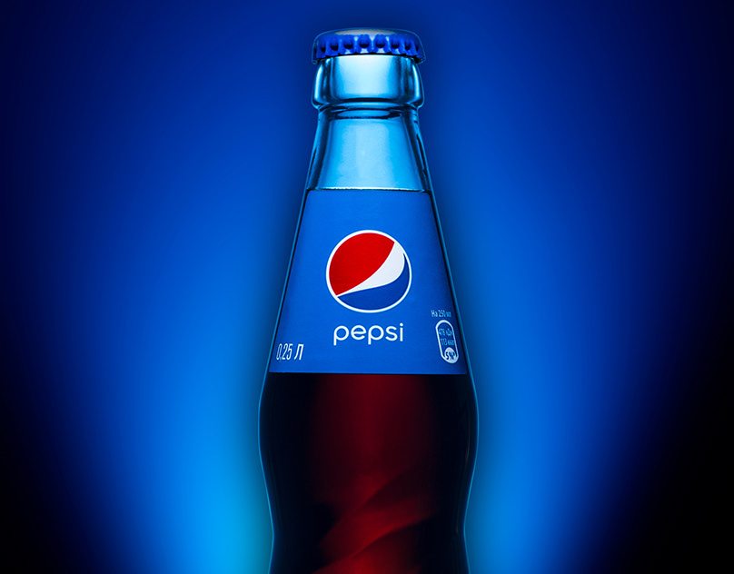 Pepsi glass bottle.